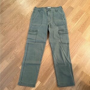 J.Crew Straight Leg Green Cargo Pants